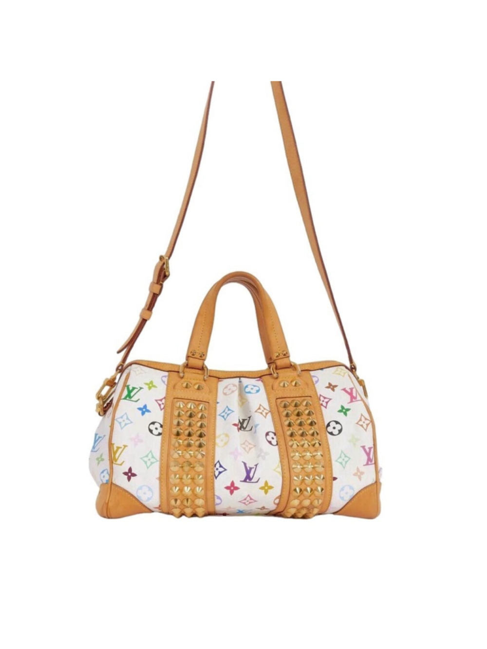 LOUIS VUITTON Monogram MultiColor Courtney MM Murakami White - Picture 15 of 17